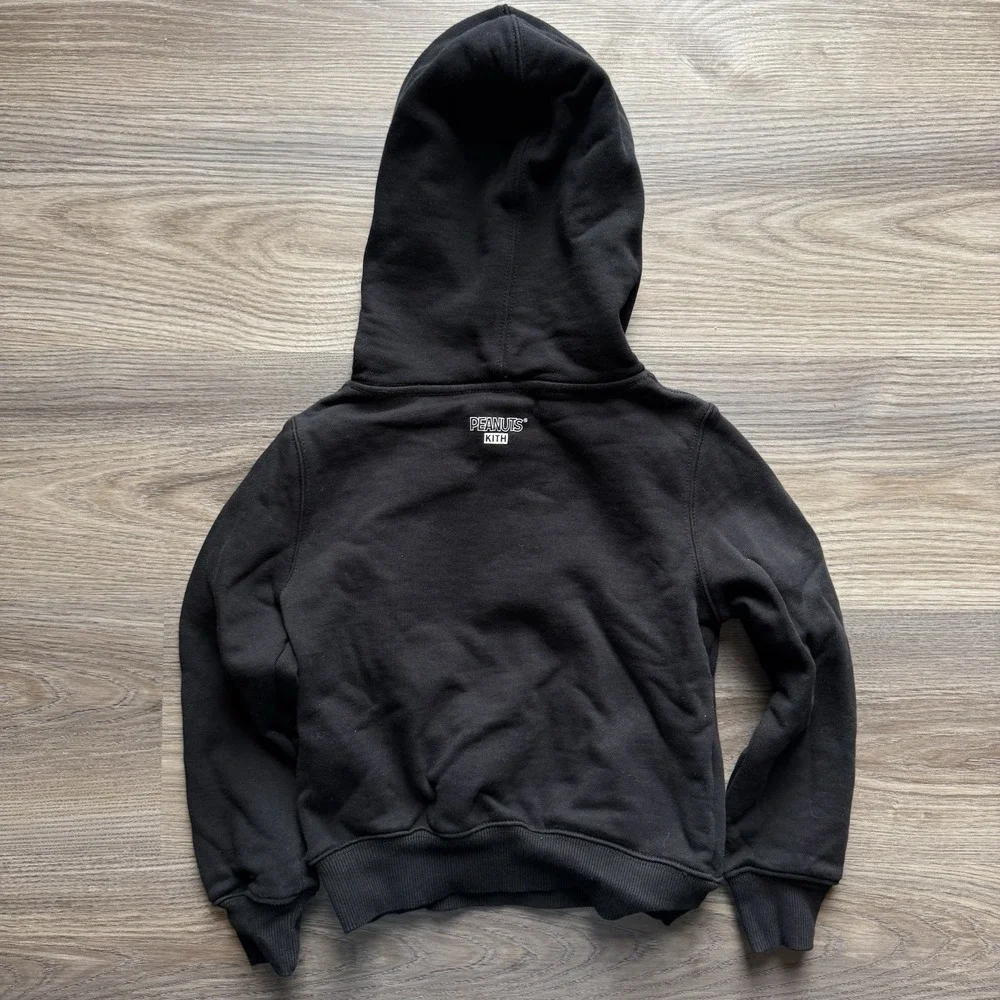 Kith Kids Peanuts Christmas Caroling Black Hoodie Size XS (4-5)